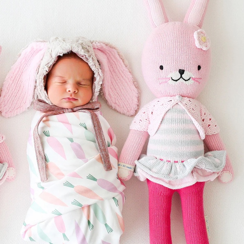 Cuddle + Kind 20” Large Chloe the Bunny Knitted Plush - Picture 10 of 10